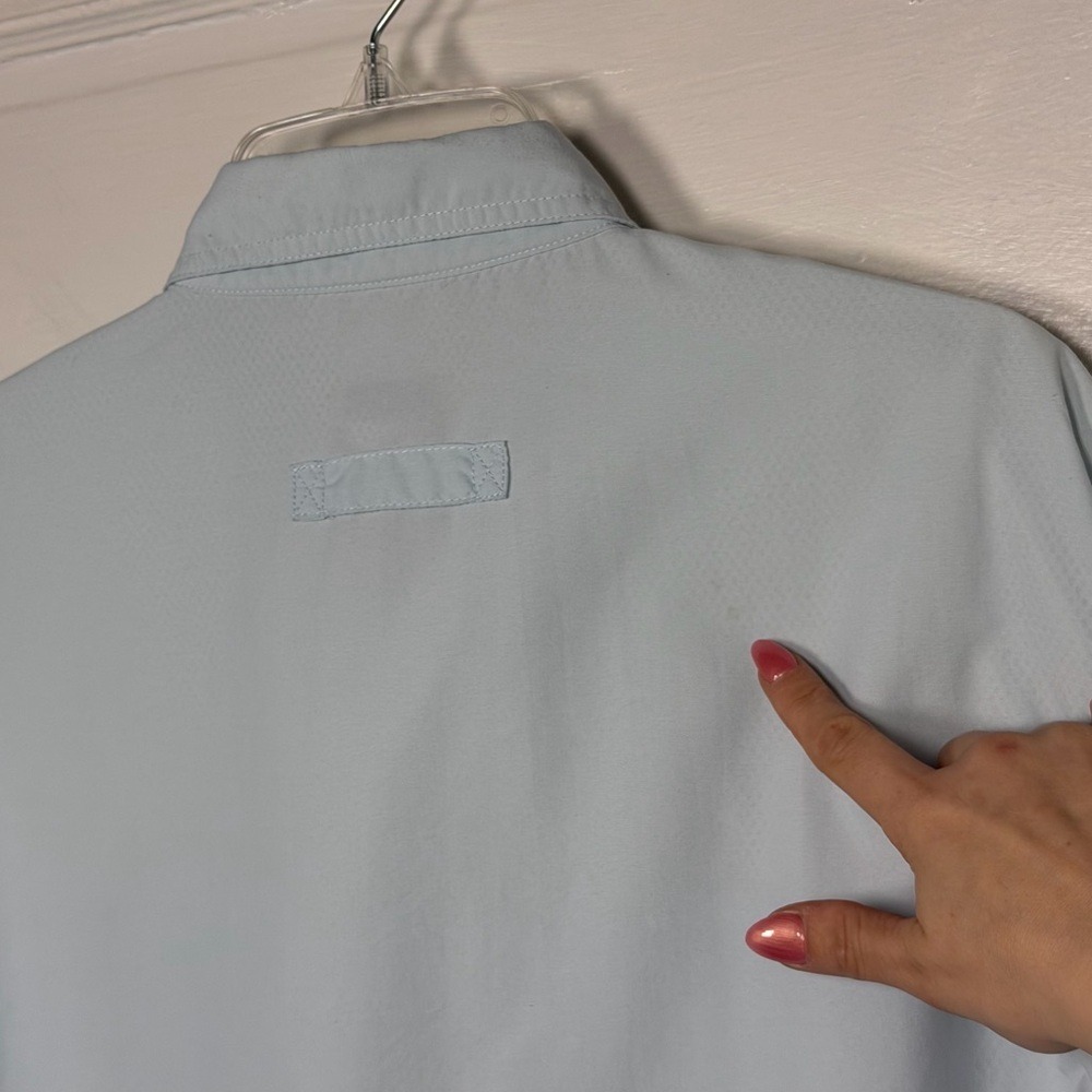 L.L. Bean Mens‎ Fishing Shirt Breathable Vented Long Sleeve Button Front Outdoor - Picture 10 of 17